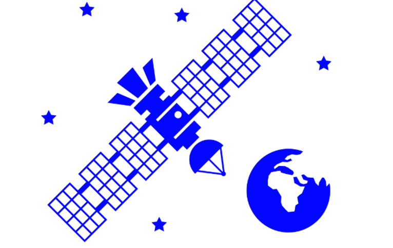 宇宙から発電するイメージ