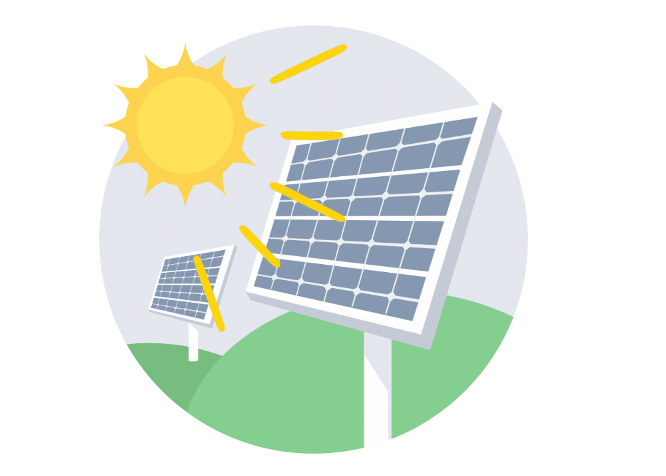 太陽光発電のイメージ