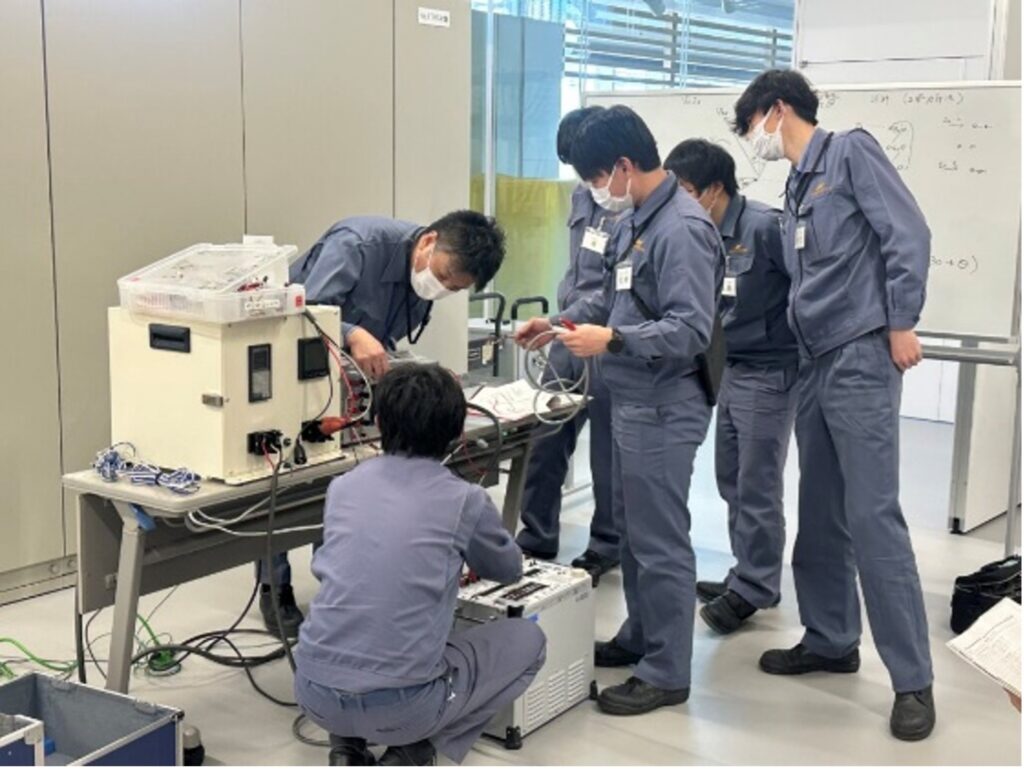技術系職員の研修中の風景