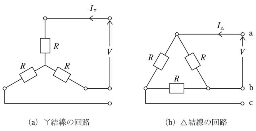 三相交流回路の解説〜Y結線の回路と△結線の回路