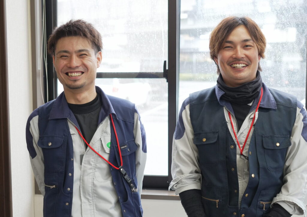 今は送電業界でチームとして切磋琢磨しているお二人